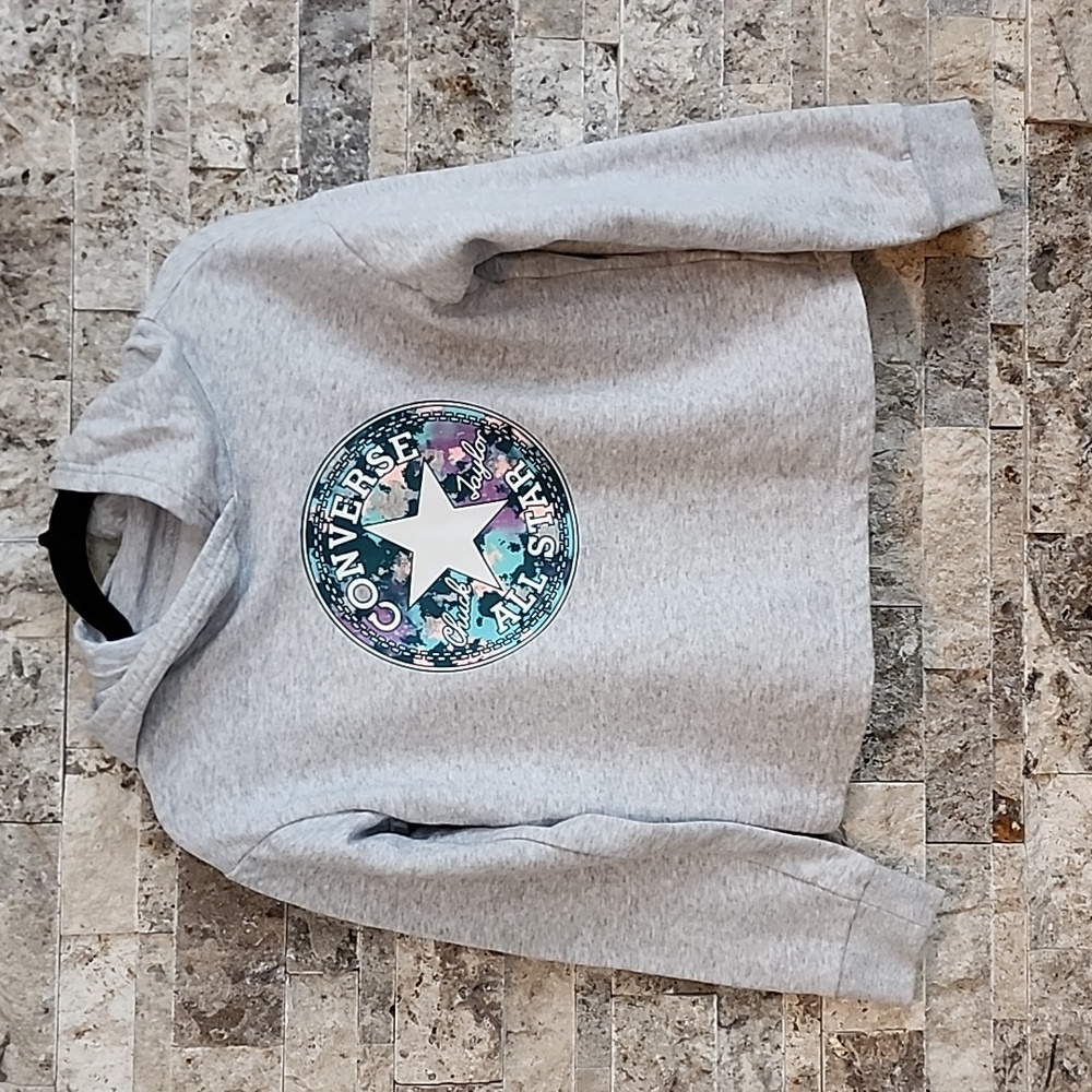 Converse Gray Hoodie Sweatshirt